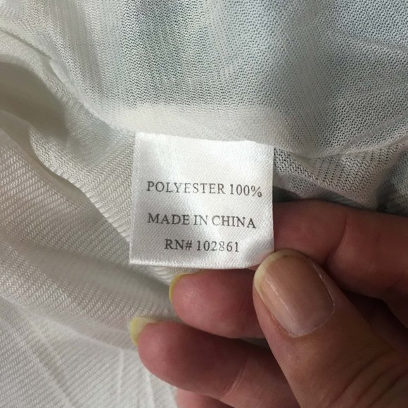 Paris Hues White Pink Mixed Patchwork Tunic Top M - Picture 4 of 6